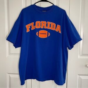Champs Sports University Of Florida Gators Blue Tshirt Size XL Orange Logo UF